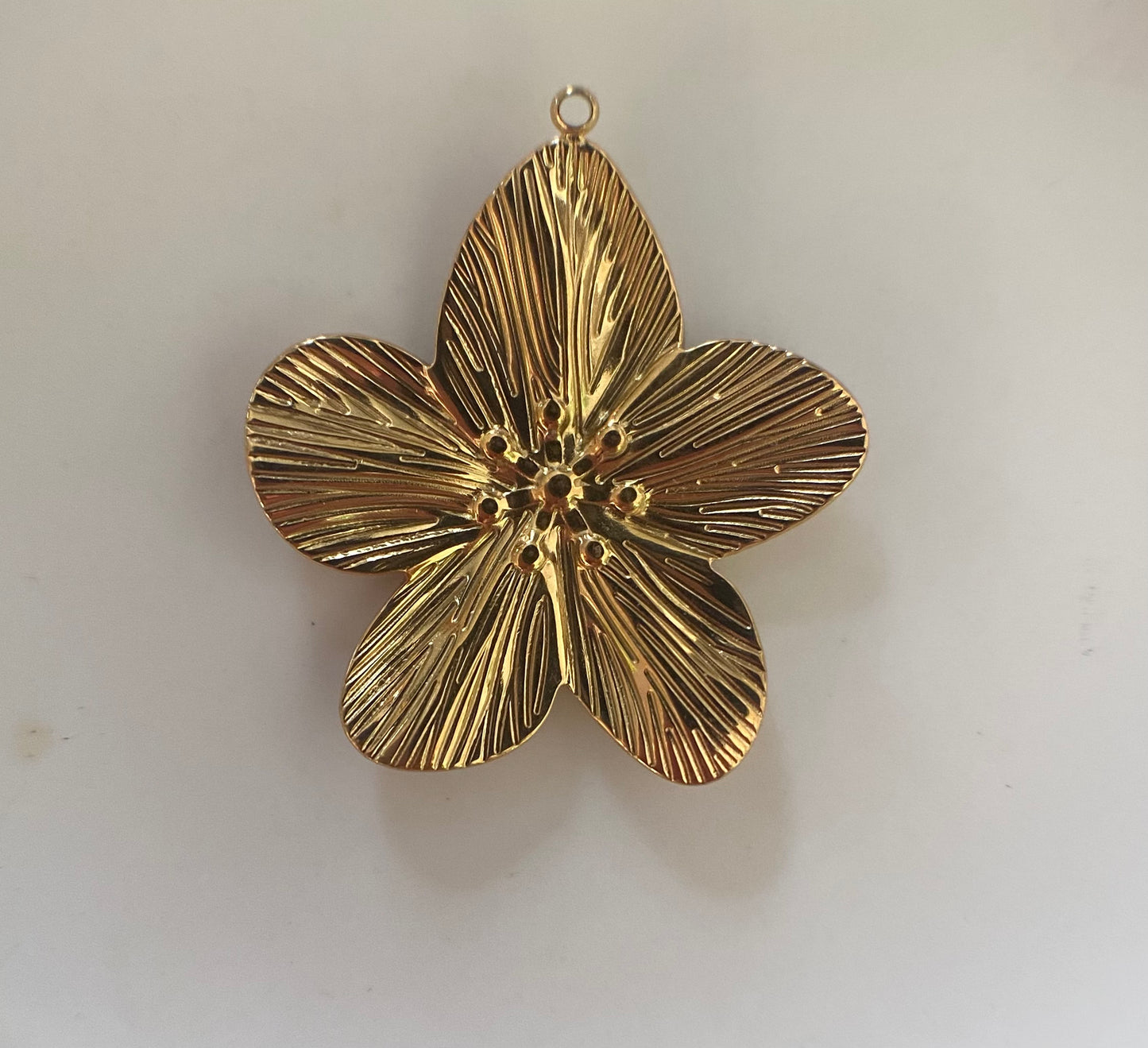 Bedel bloem 18K verguld