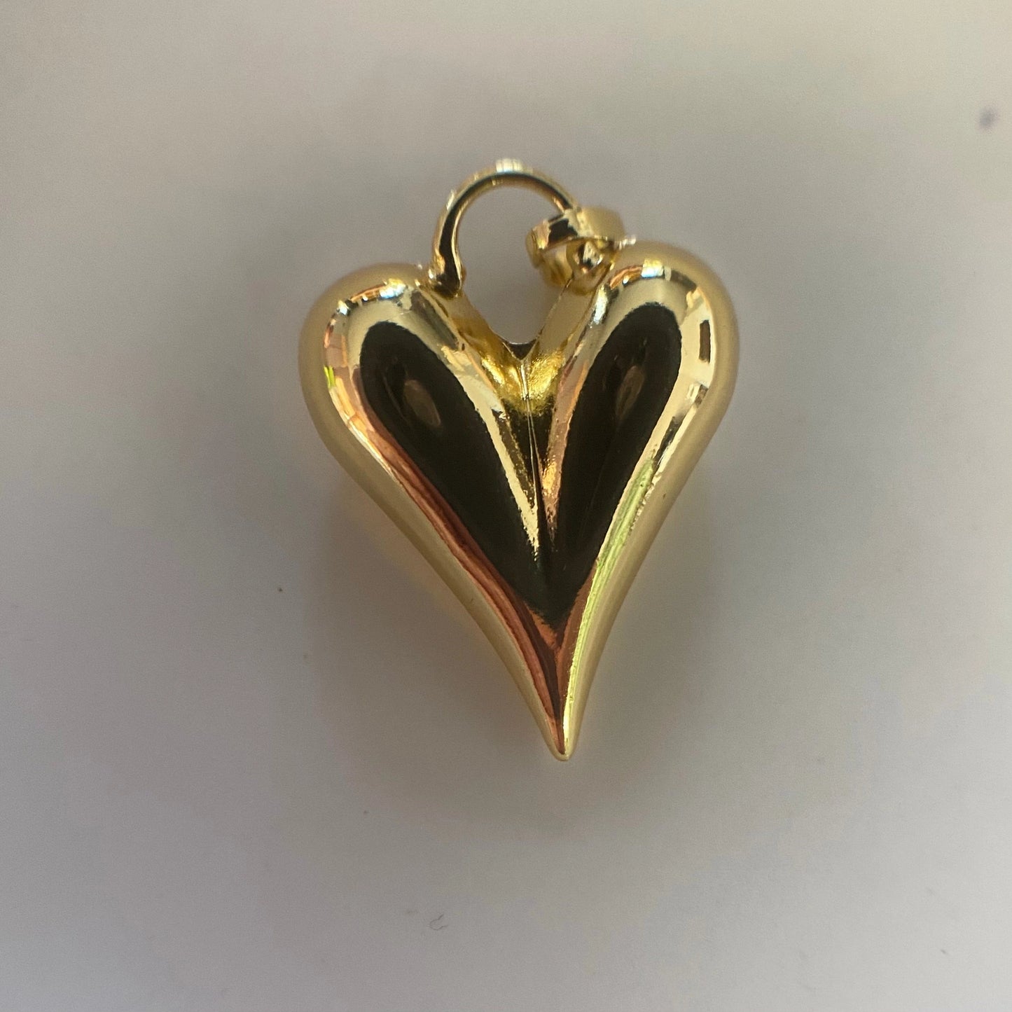 14K verguld gouden harten bedel