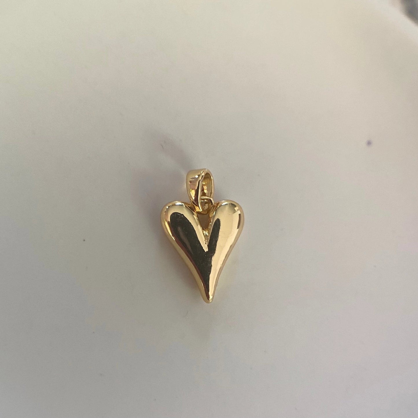 14k verguld gouden hart bedel