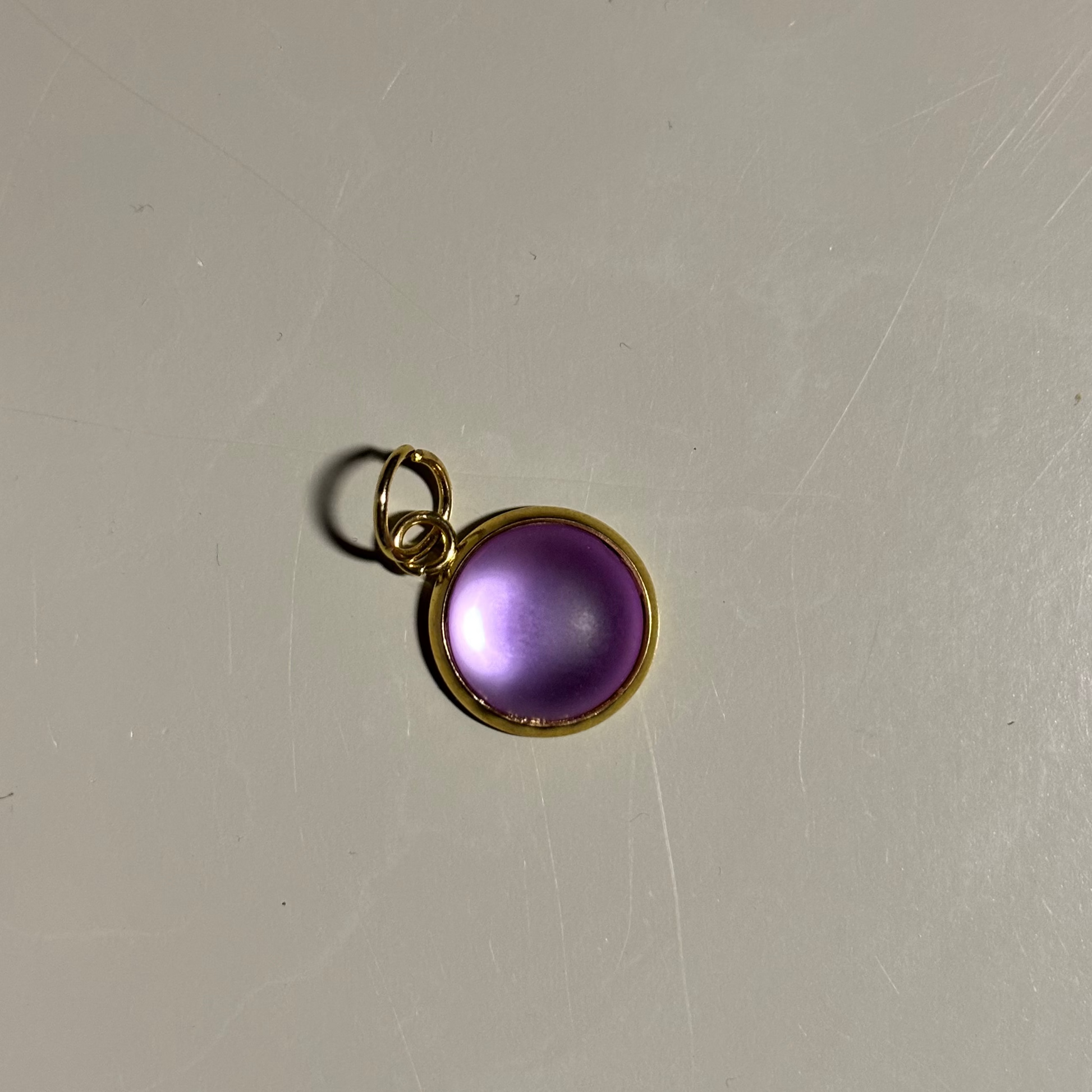 cabochon lila 12 mm