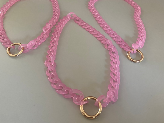 choker ketting acryl