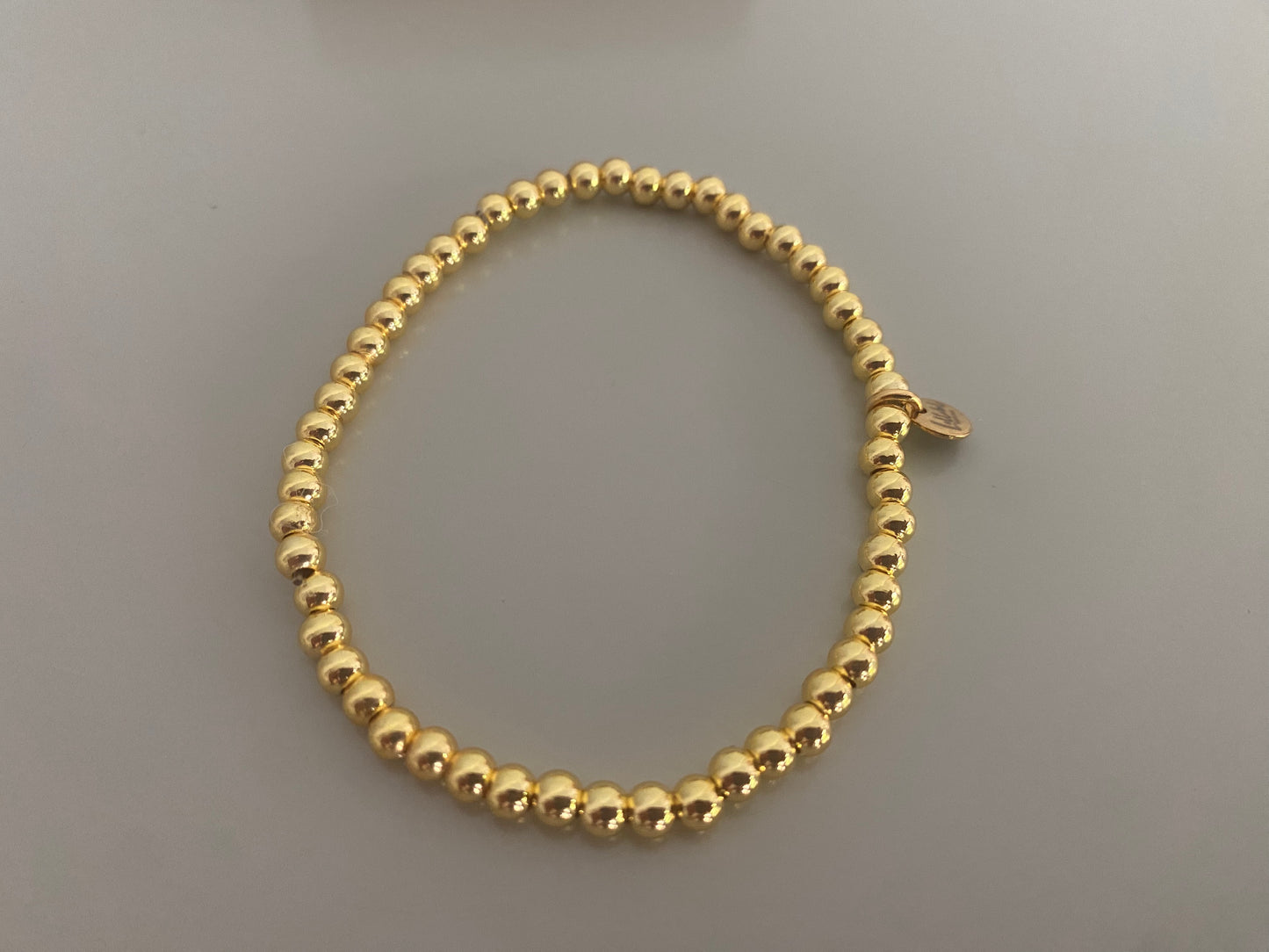 Goldfilled bolletjes armband dames in 14K goud, verkrijgbaar in 4mm 6mm en 10mm