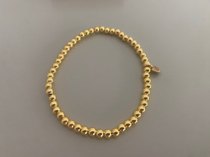 Goldfilled bolletjes armband dames in 14K goud, verkrijgbaar in 4mm 6mm en 10mm
