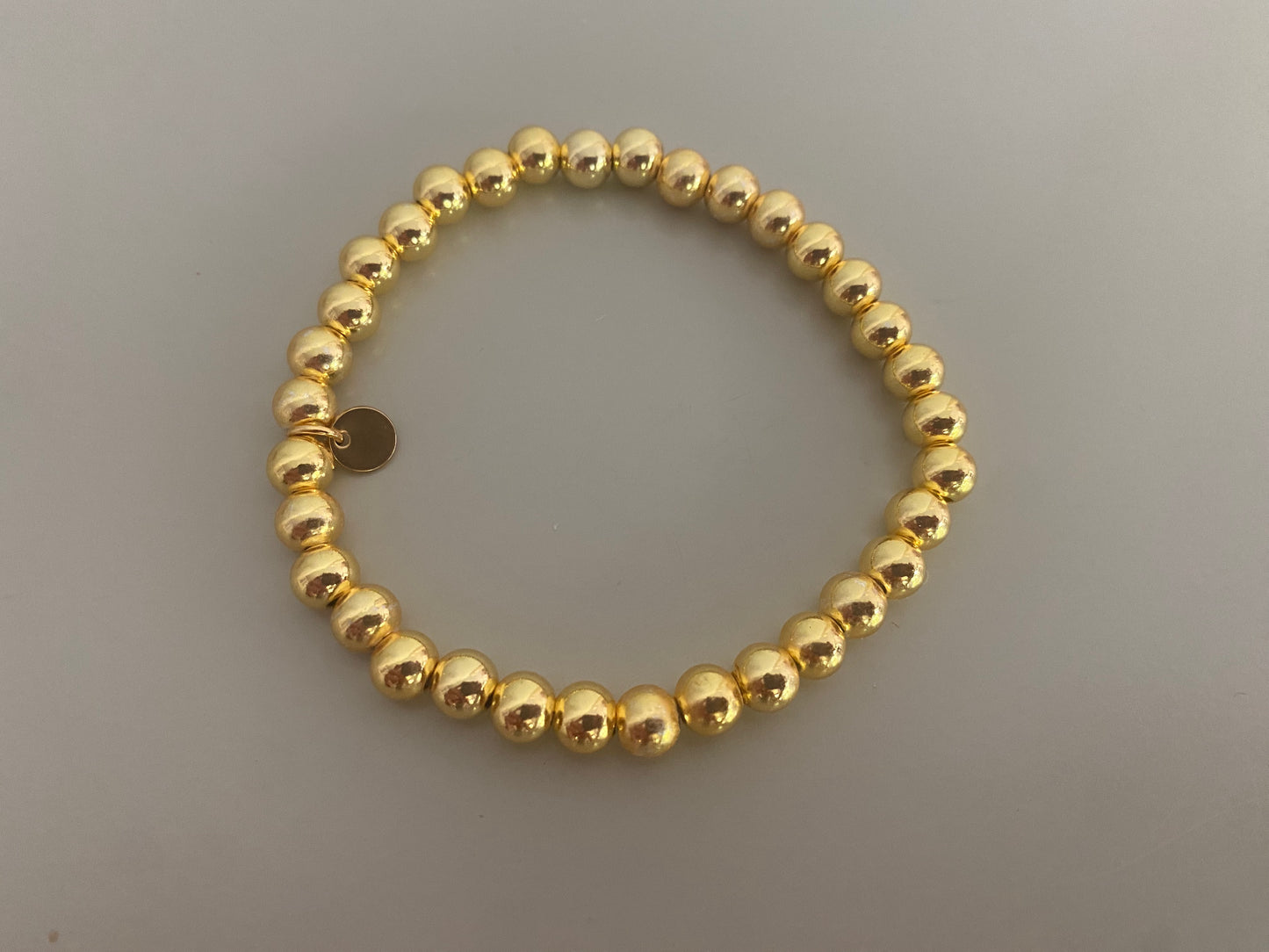 Goldfilled bolletjes armband dames in 14K goud, verkrijgbaar in 4mm 6mm en 10mm