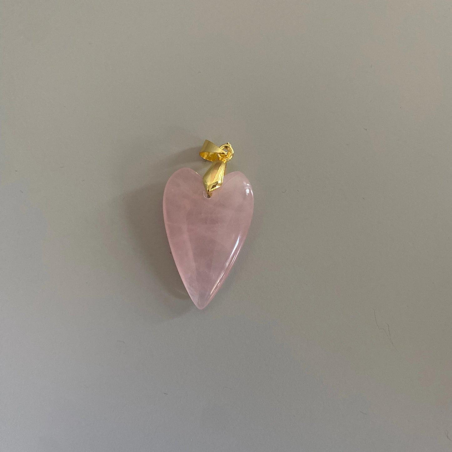 Jade natuursteen hart bedel 